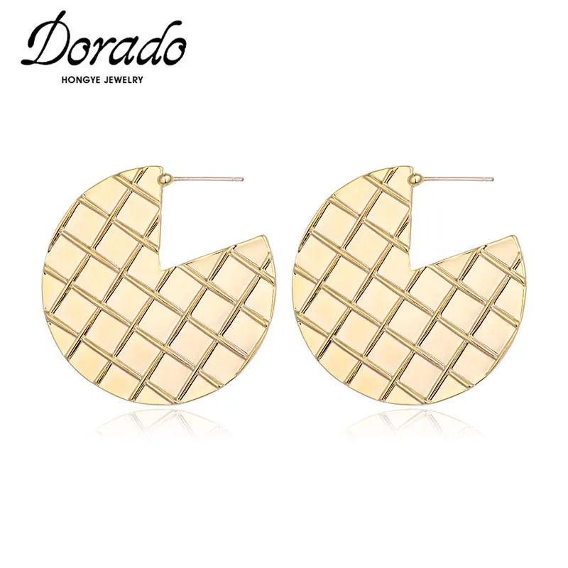 Модные Простые геометрические серьги гвоздики в сетку Dorado для женщин вечерние