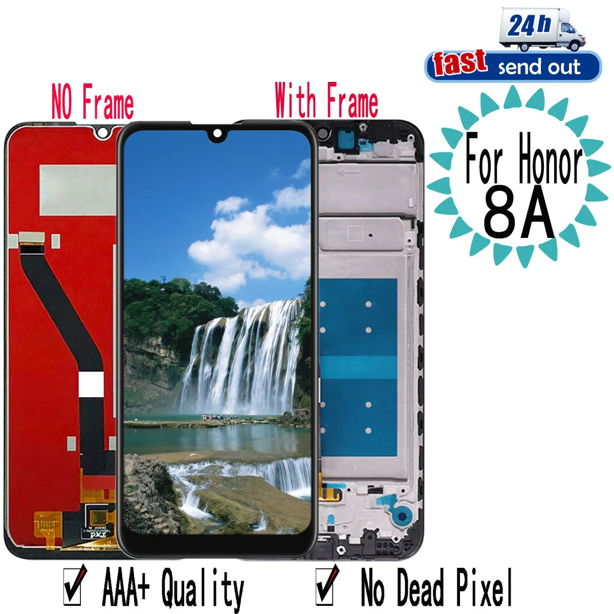 ЖК дисплей 6 09 дюйма для Huawei Honor 8A с сенсорным экраном и дигитайзером в сборе