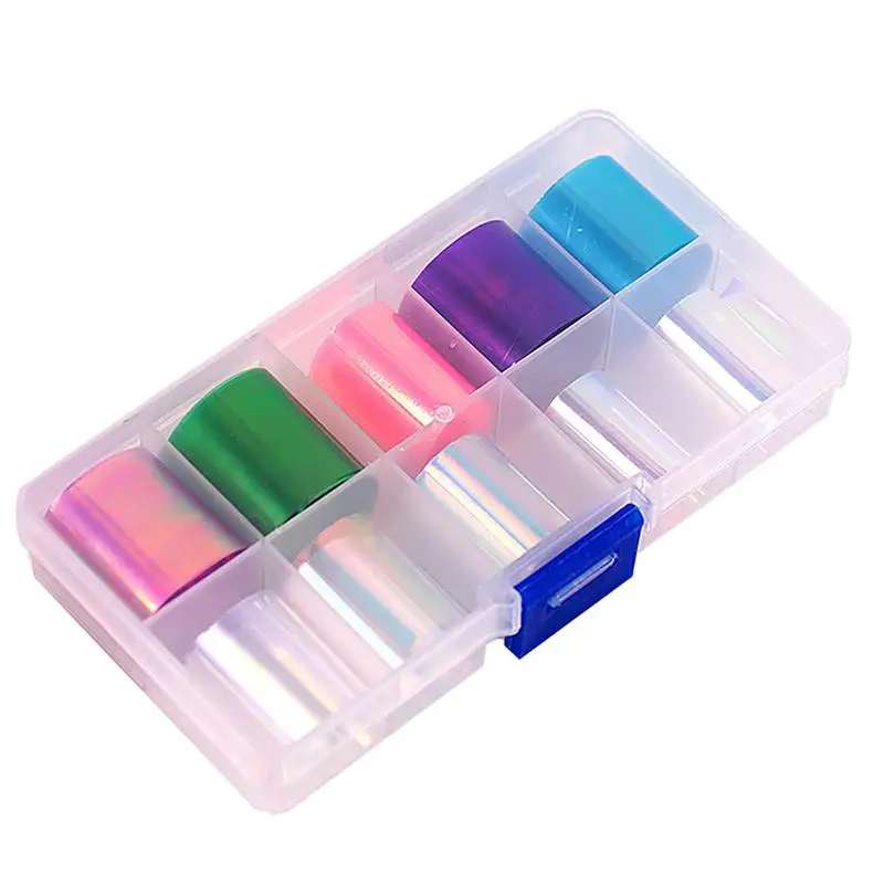 20 рулонов наклеек для ногтей креативные Цветочные наклейки искусственные