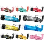 Детский автоматический пистолет для мыльных пузырей, игрушки, летняя машина для мыльных пузырей, пластиковая электрическая Волшебная машина для пузырей, Детские Игрушки для ванны