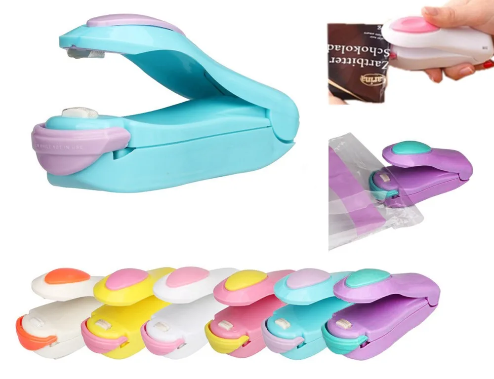 

Bag Clips Portable Mini Heat Sealing Machine Impulse Sealer Seal Packing Plastic Bag Home Kitchen Store Electric Appliances Tool