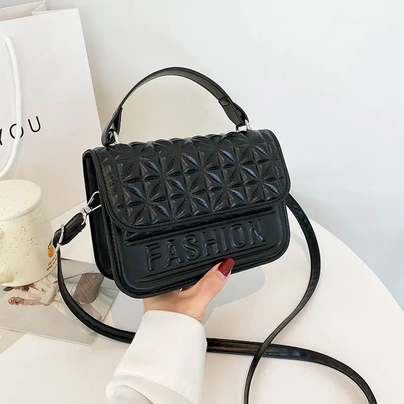 

Crossbody Bag Female Shoulder Bag Women Bag Designer Handbag Purse Diamond Lattice PU Leather Fashion 2021 New All-match Letter