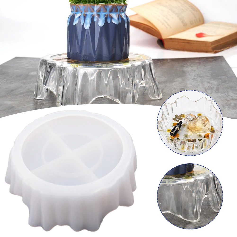 

Tray Mold Flower Pot Stand Mold Storage Stand Mold Irregular Mold For Plant Stand Storage Shelf Casting Molds Plaster Mold