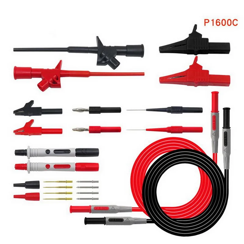 Cleqee P1600C/D/E/F подключаемый мультиметр зонд Тестовые провода комплект