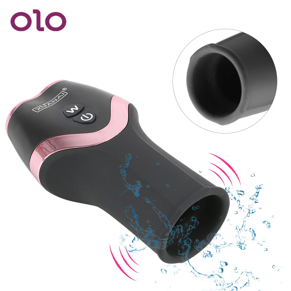 OLO автоматическая чашка для мастурбации Мужской Вибратор увеличения мужского
