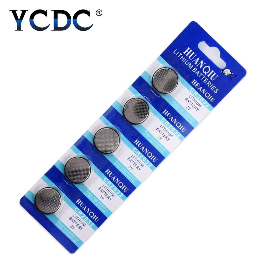 

5 X 3V CR2032 Button Batteries BR2032 DL2032 ECR2032 Cell Coin Lithium Battery For Watch Electronic Toy Remote