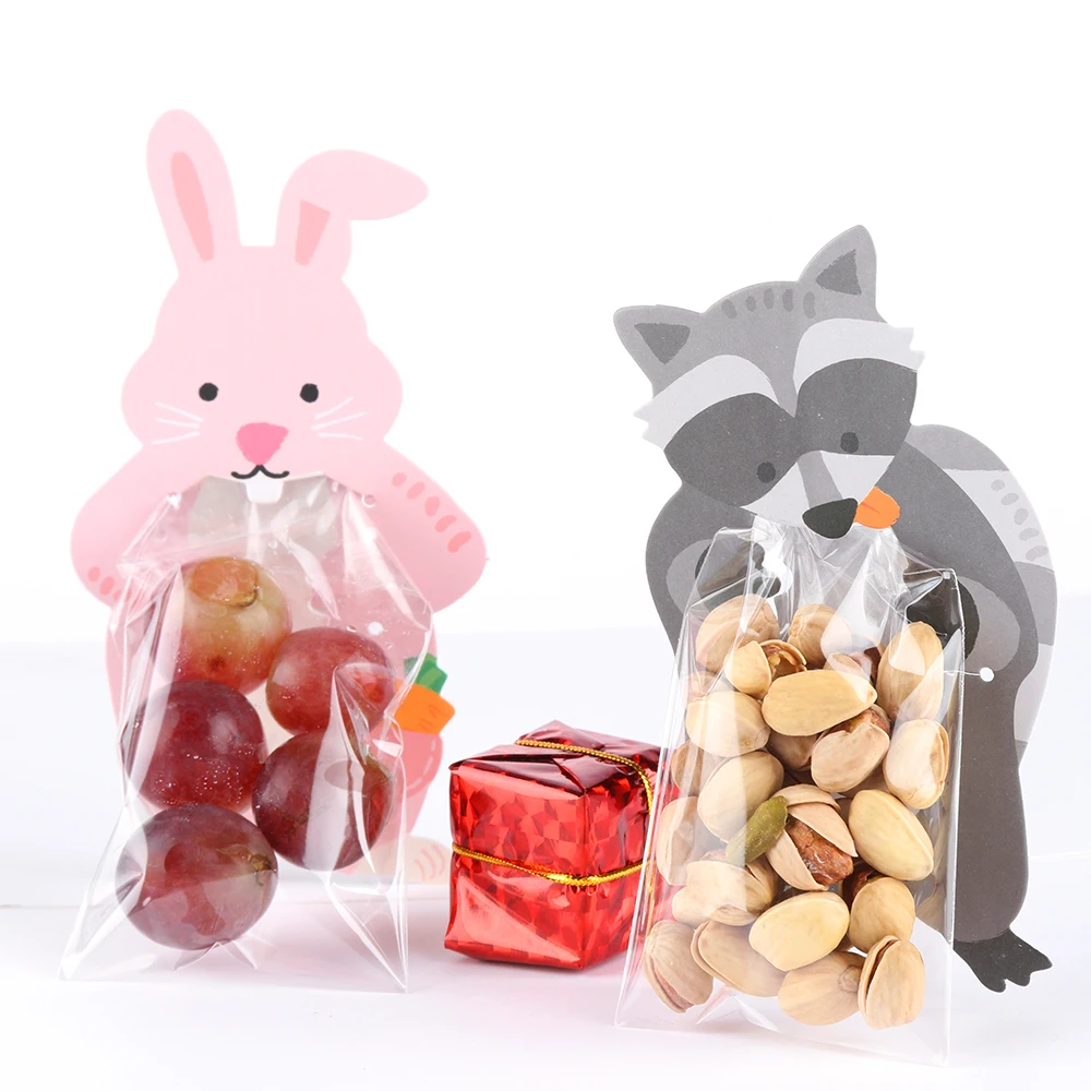 10 шт. красивые подарочные сумки с пасхальным кроликом и конфетами для дня