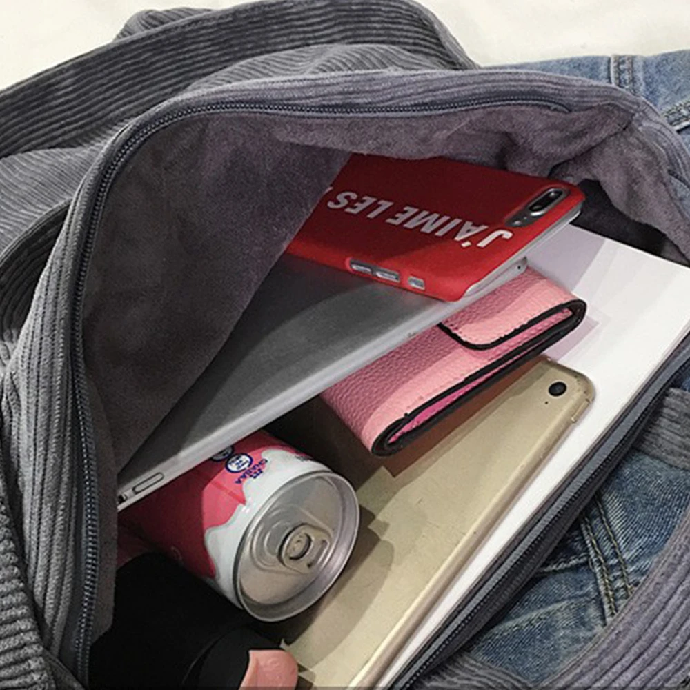 Herald модная Вельветовая Сумка-тоут с надписью Женская Повседневная наплечная