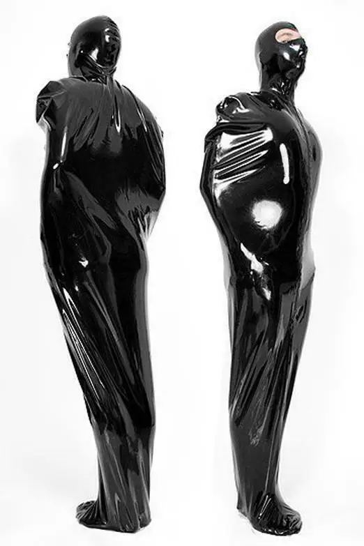 Латекс Gummi резиновые вечерние комбинезон Униформа Zentai Maske Handschuhe Neu|Женское белье и