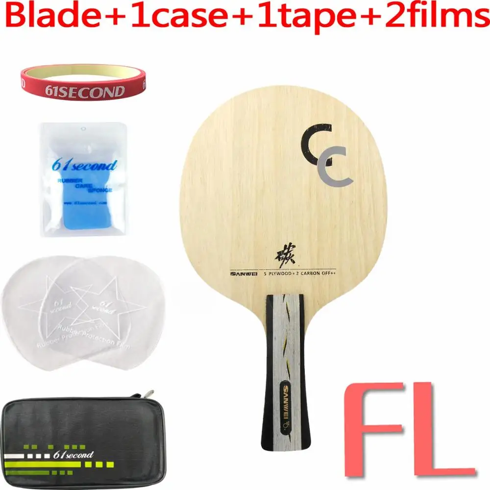 FL with F 1 case Sanwei CC лезвие для настольного тенниса - Цвет: FL with F 1 case