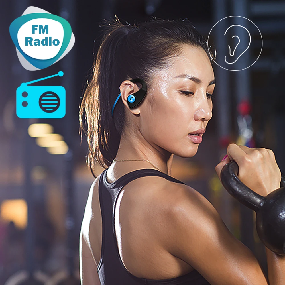 Bluetooth наушники Mp3 музыкальный плеер Спортивные Беспроводные водонепроницаемые