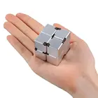 Магический куб, алюминиевый куб, игрушки премиум-класса, металлическая деформация, волшебное снятие стресса куб для снятия стресса, для беспокойства