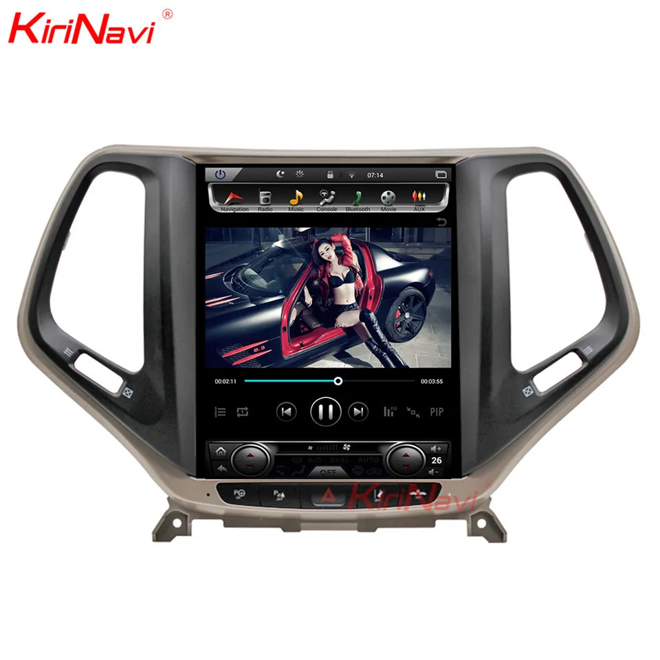 KiriNavi 10 4 "вертикальный экран Tesla стиль Android 9 0 автомобильное радио для Jeep grand Cherokee