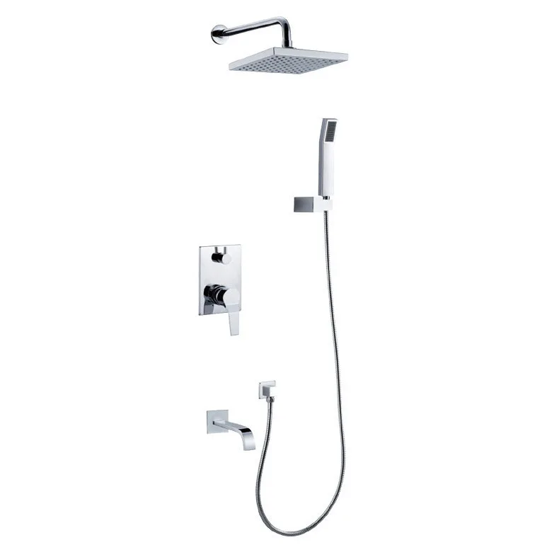 Латунный настенный смесительный клапан с установкой тройной термостатический