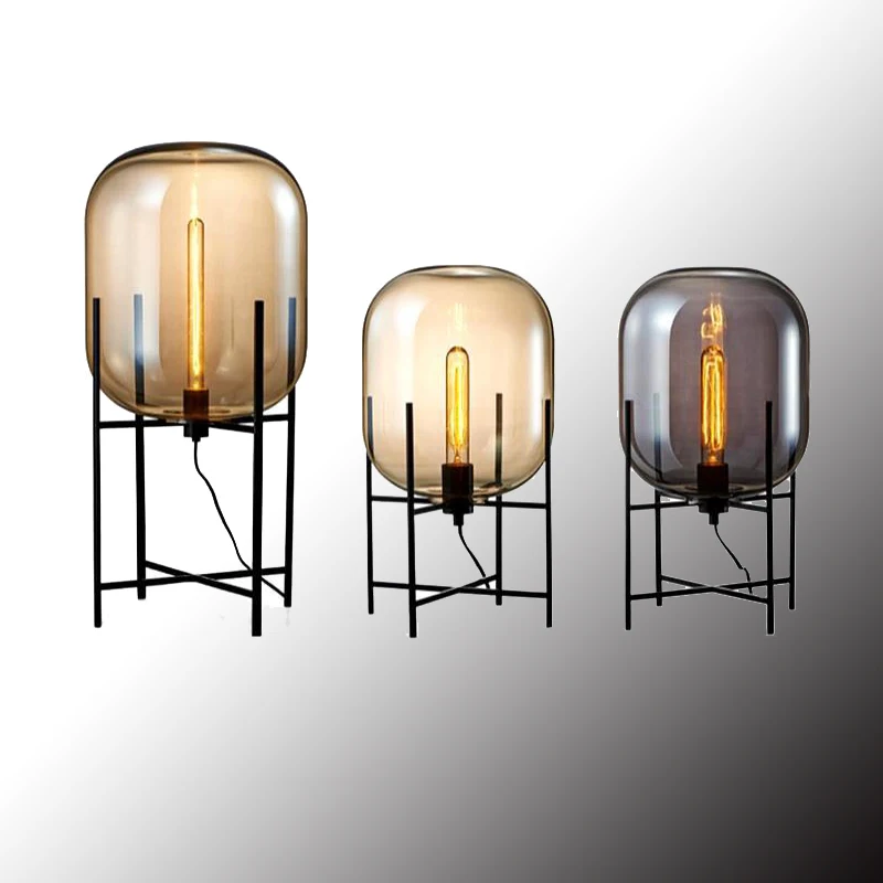 Новое поступление креативная простая Напольная Лампа стеклянный абажур
