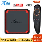 Приставка Смарт-ТВ X96 Mini Plus, Android 9,0, 2 + 16 ГБ, 4K, 4 ядра, Wifi, Youtube