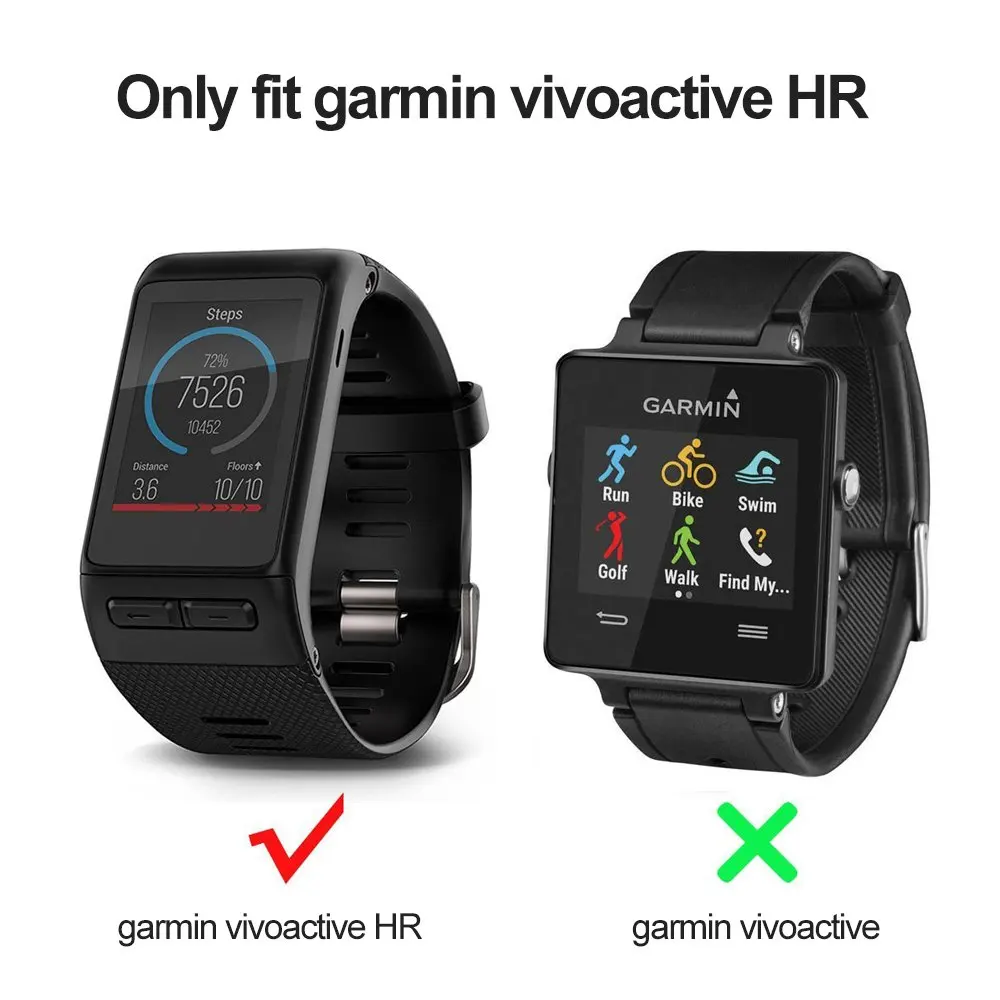 Сменные силиконовые браслеты для Garmin Vivoactive HR GPS Смарт часы резиновый ремешок