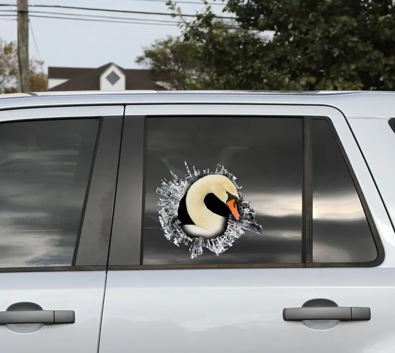 

2021 Swan window sticker, car sticker, swan car decal