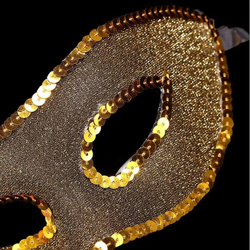Man Masks Gold Silver Sequins Mask Carnival Masquerade Party birthday wedding Christmas Halloween Xmas | Дом и сад