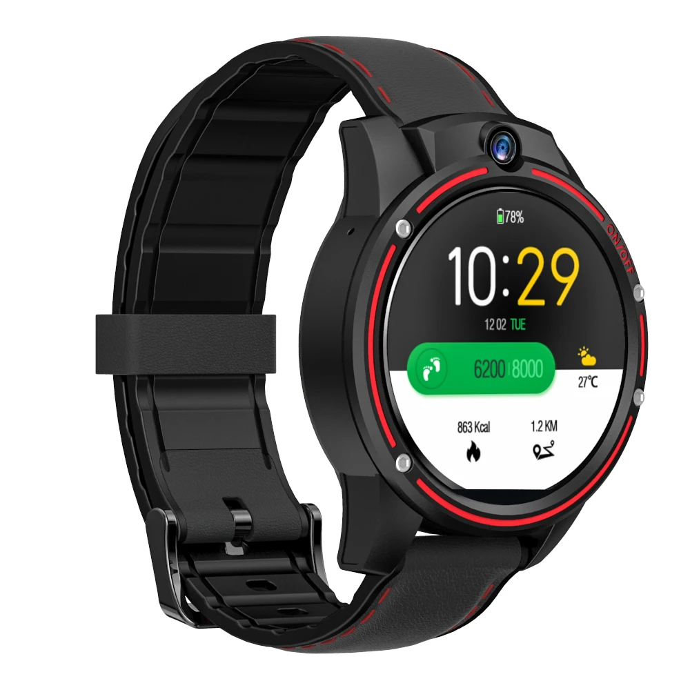 1,6 дюймовый большой экран 4G-LTE Android часы Kospet Vision 3g+ 32G Двойная камера Видеозвонок 800 мАч Google Play Смарт-часы телефон