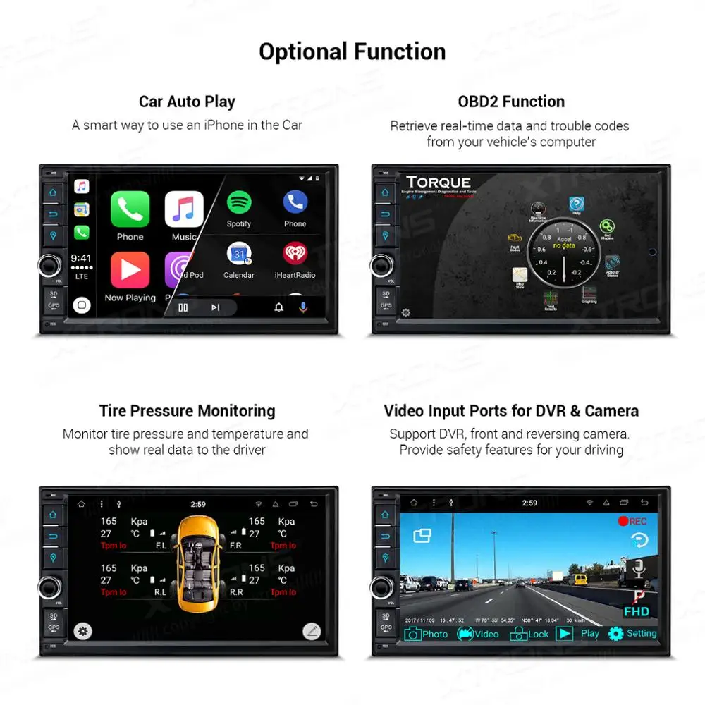 XTRONS 2 Din 7 ''Android 9 0 Восьмиядерный Универсальный Автомобильный Интеллектуальный