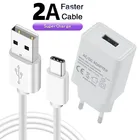 USB-адаптер для быстрой зарядки, 2 А, кабель Type-C, провод Micro usb для Samsung Galaxy S20, S21, Note 10, Xiaomi 9T, 10, 11 Lite, Poco M3, X3, NFC