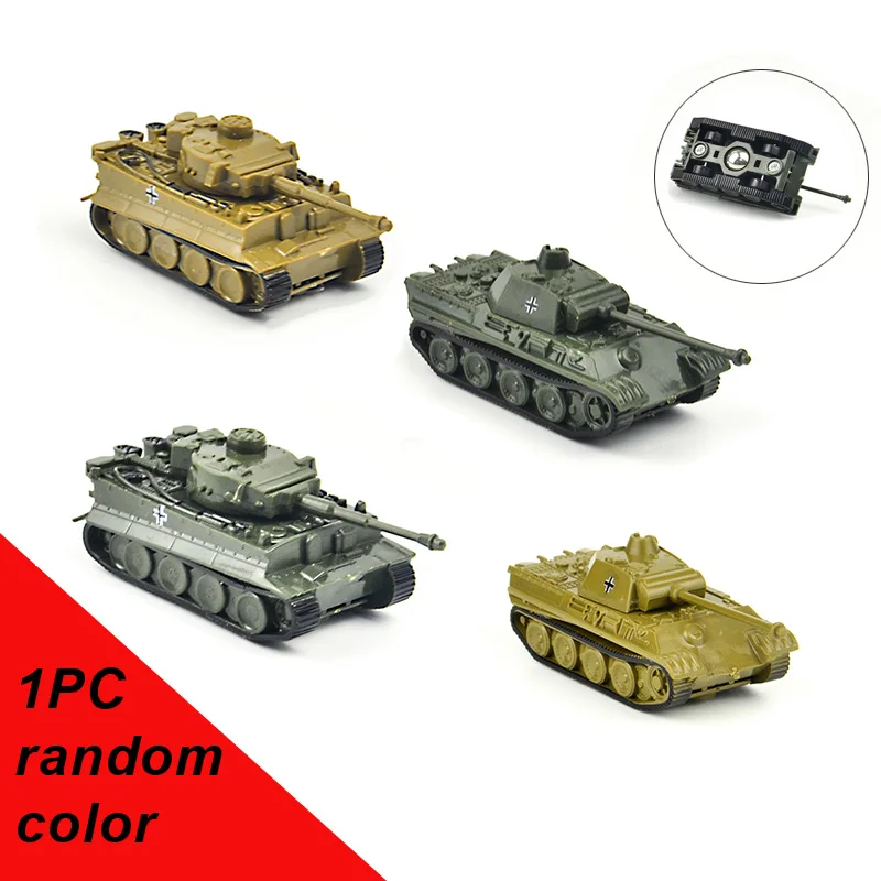 1pc tank random 28 типов 1/72 масштаб 4D сборный грузовик бронированный автомобиль panzer Тигр I пантера Танк самолет линкор носитель войны-II модель игрушки - Цвет: 1pc tank random