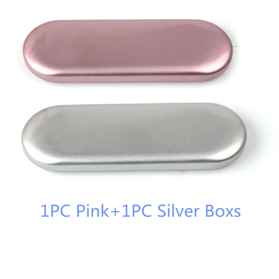 1PC Pink 1PC Sliver NEWCOME Наращивание ресниц Пинцет коробка для хранения розовый/Серебряный Органайзер защитная коробка Красота Пенал макияж инструменты - Цвет: 1PC Pink 1PC Sliver