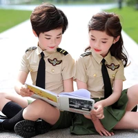 kindergarten clothing summer school pupils school uniform military training performance boys and girls childrens suit uniforms