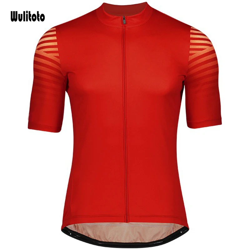 

Футболка WULITOTO мужская с коротким рукавом, рубашка для езды на горном велосипеде, одежда для команды