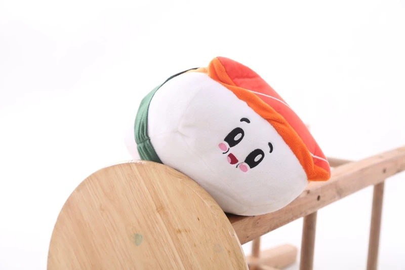 1 шт. 19-24 см лосось игрушечные суши плюшевая Kawaii подушка в виде Еды Кухня диван ресторан магазин окно декоративная подушка в виде суши