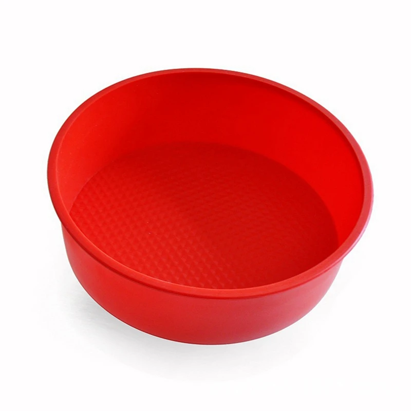 

Round Silicone Cake Pan Creative DIY Reusable Cake Mold Baking Mold For Kitchen Chocolate Pudding Decorating Tools Random Color