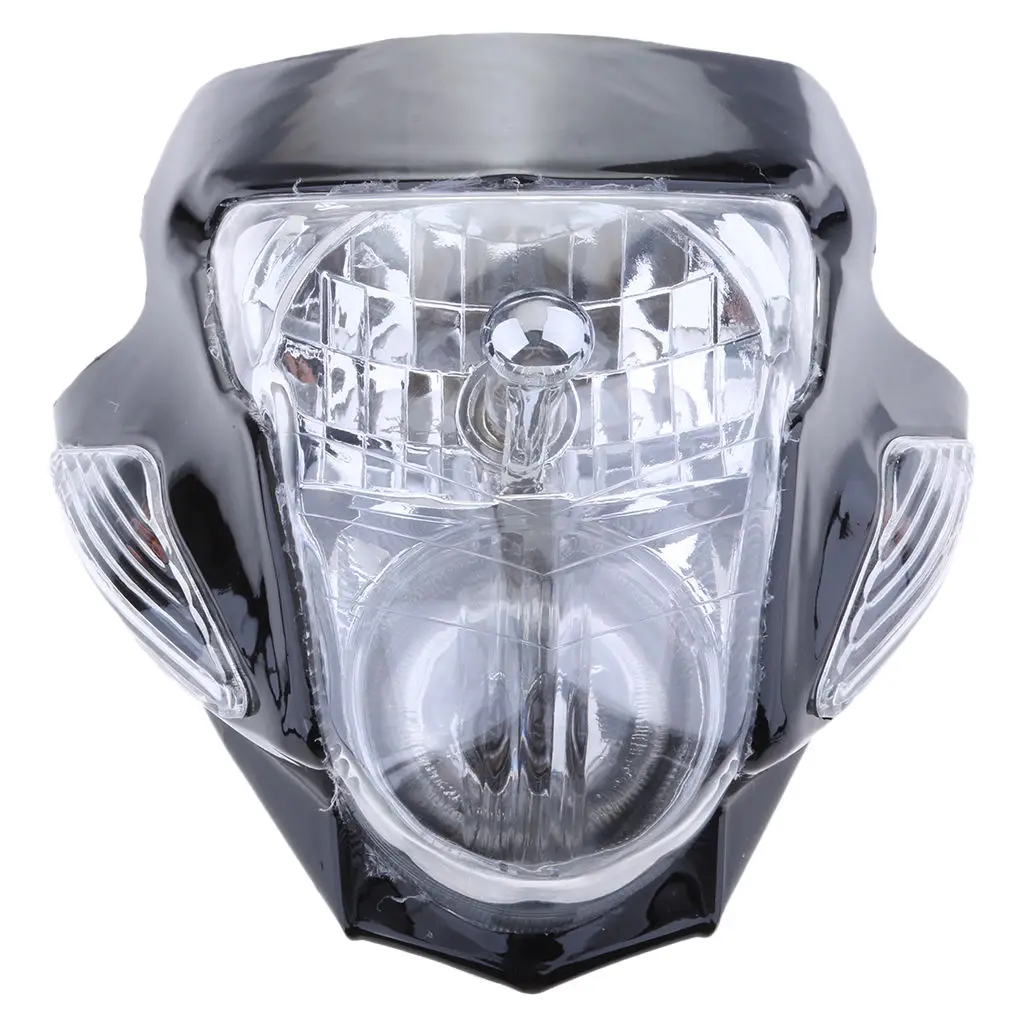 

Black Dirt Bike Motorcycle Headlight Fairing 12V 25W Amber Light for Suzuki