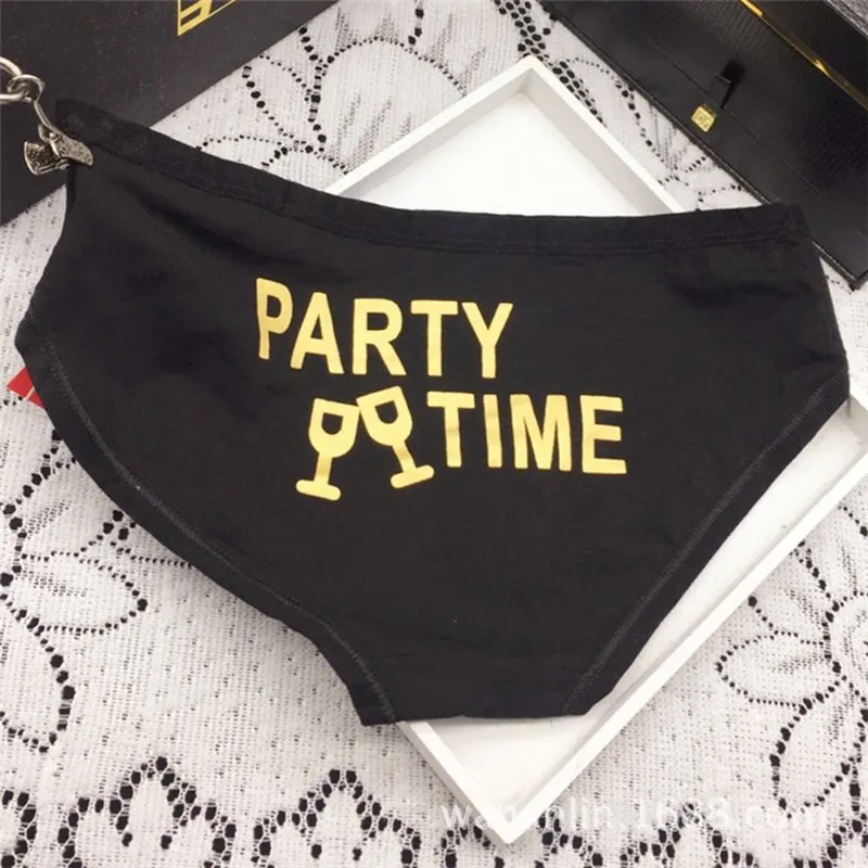 Бесплатная доставка письмо вечерние время женские трусики модное хлопковое