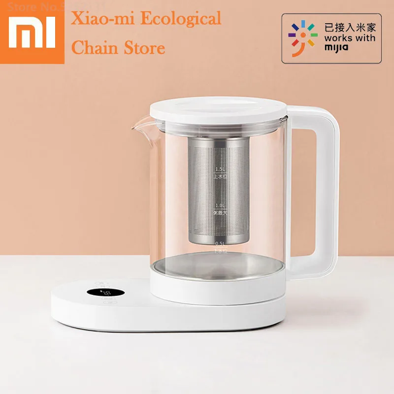 Pote de Saúde Aquecimento de Alta Isolamento de Aquecimento de Água Xiaomi Mijia Inteligente Multifuncional Potência Ajuste Temperatura Quente Chaleira 1000w
