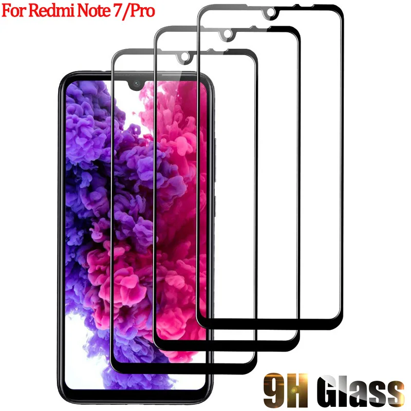 3 шт стекло пленка Xsiomi Redmi Note 7 защитная Xiaomi Note7 Pro glass Xiomi 7Pro защитное на сяоми редми
