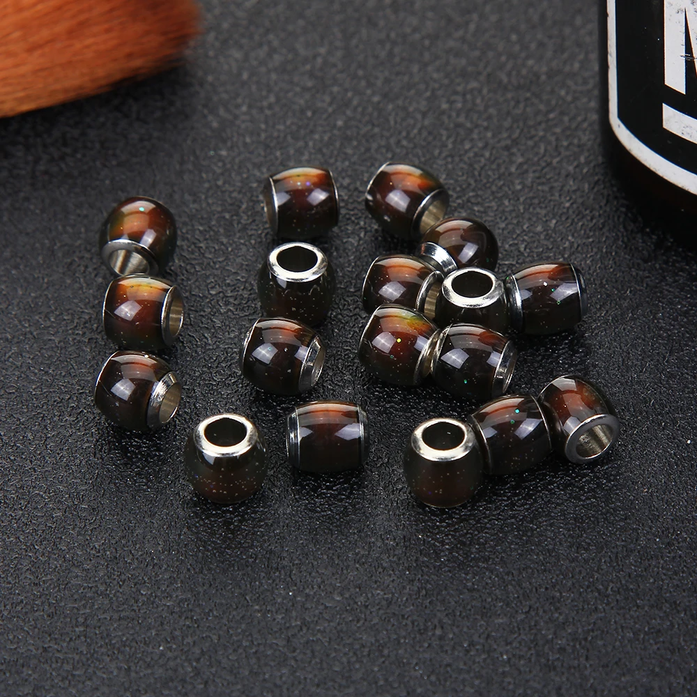 5 шт./лот бусины с изменением температуры настроения большими отверстиями