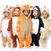 Kigurumi-pijamas de franela para niños y niñas...