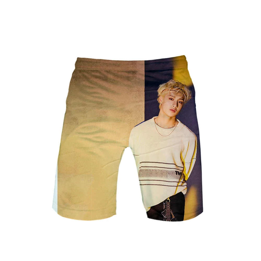 Stray Kids Yellow Wood Soul album Style summer men fashion Leisure trend shorts 2019 New Kpop popular casual | Мужская одежда
