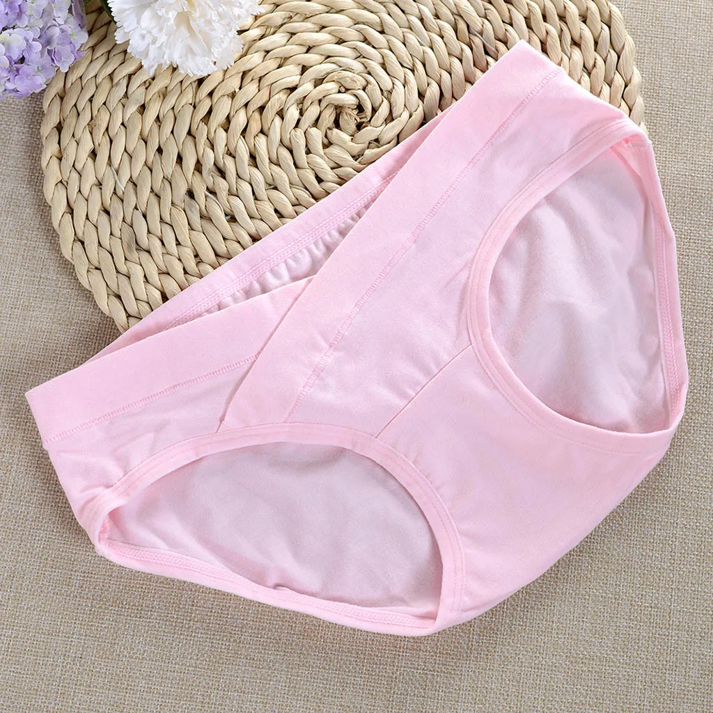 Женское нижнее белье с низкой талией для беременных под грудью хлопковое