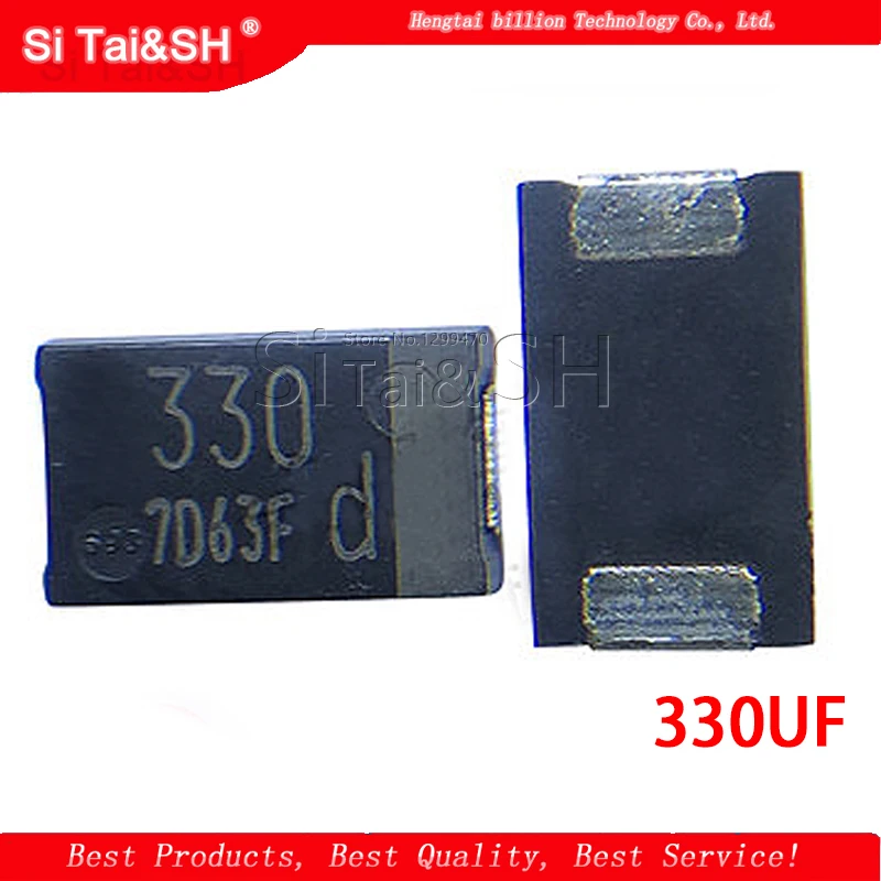 Танталовый конденсатор 20 шт./лот SMD 6 3 В 330 мкФ низкий ESR 4TPB330M может заменить OE128 OE907 0