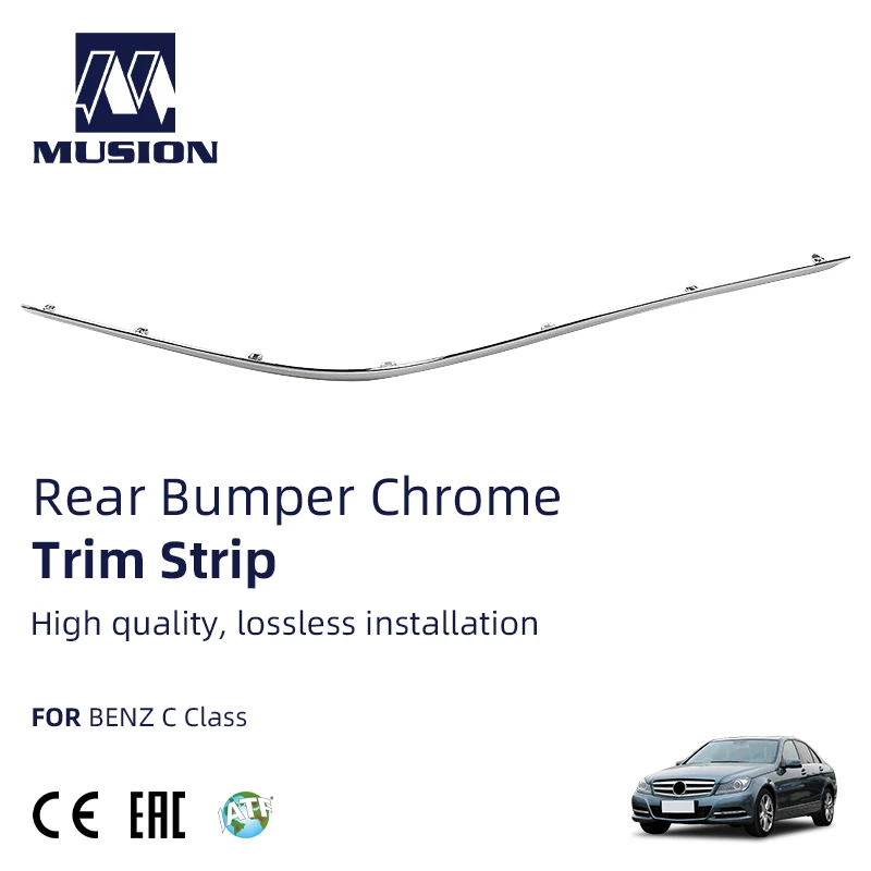 Musion автозапчасти W204 накладки на задний бампер хромированная защита для Benz Class C