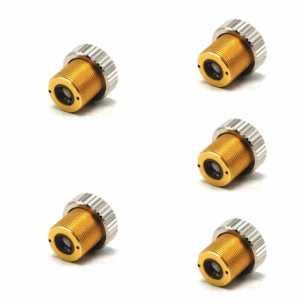 

5pcs 405-G-2 Coated Glass Focusing Lens for 405nm 450nm Blue Laser Diodes Dot Focus w Holder Caps