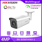 Hikvision, цветная камера видеонаблюдения Vu 4 МП, стандартная полноценная цветная веб-камера ночного видения POE IP Bullet H.265 + Встроенный слот Micro SD