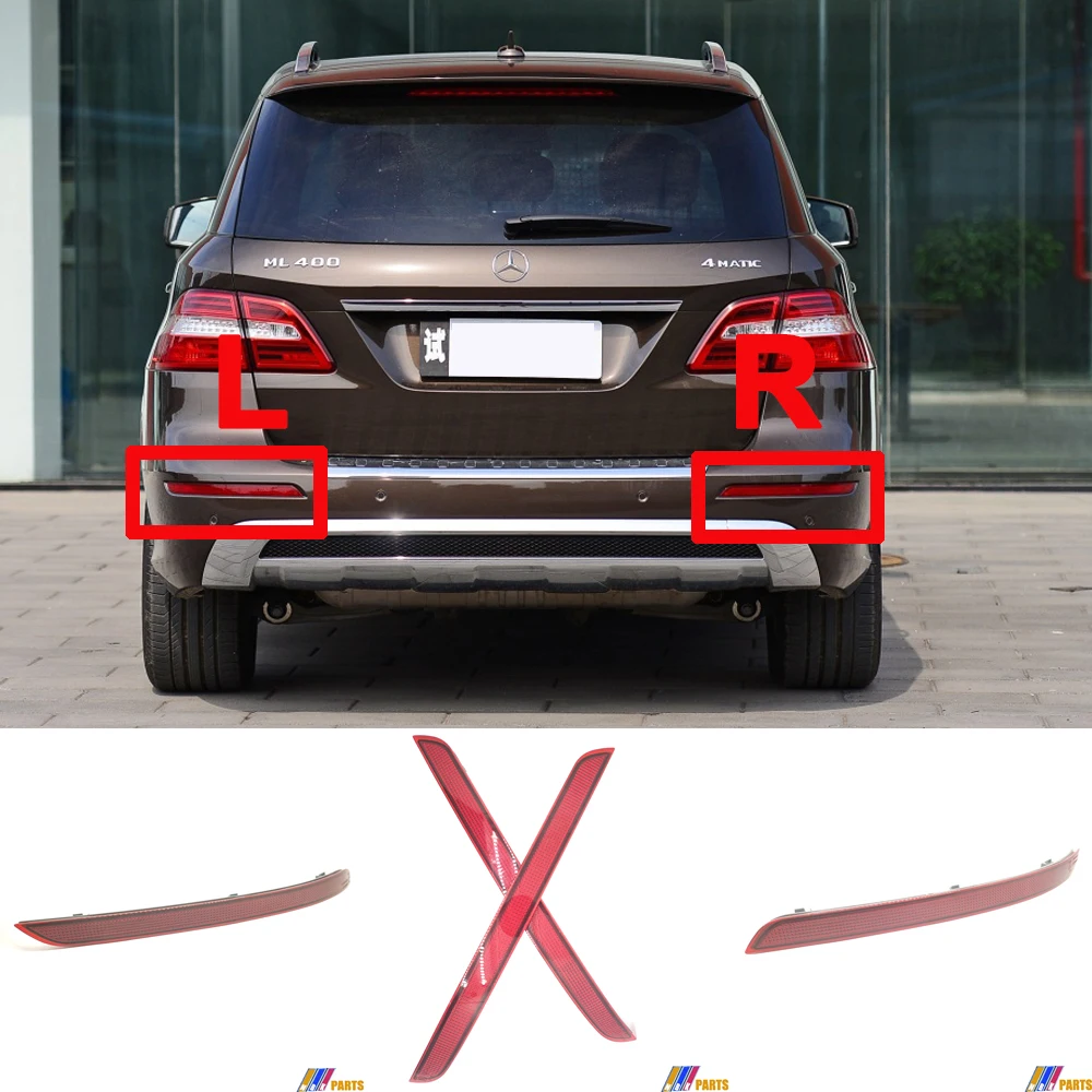

Подходит для 12-15 левый/правый Mercedes-Benz ML W166/X166 Sport 250 300 320 350 400 500 550 отражатель заднего бампера A1668200174 A1668200074