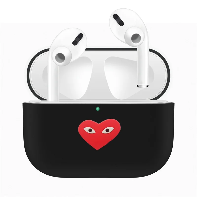 Black 15 Для Apple AirPods Pro Чехол для замены ТПУ милый защитный чехол для AirPods 3 беспроводной Bluetooth наушники протектор рукав - Color: Black 15