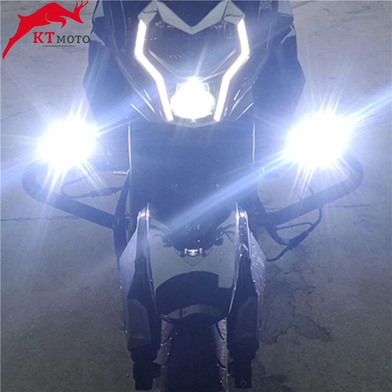 Белые фары для мотоцикла kawasaki Versys 300X 300x300 650 1000 вспомогательная лампа 12 В