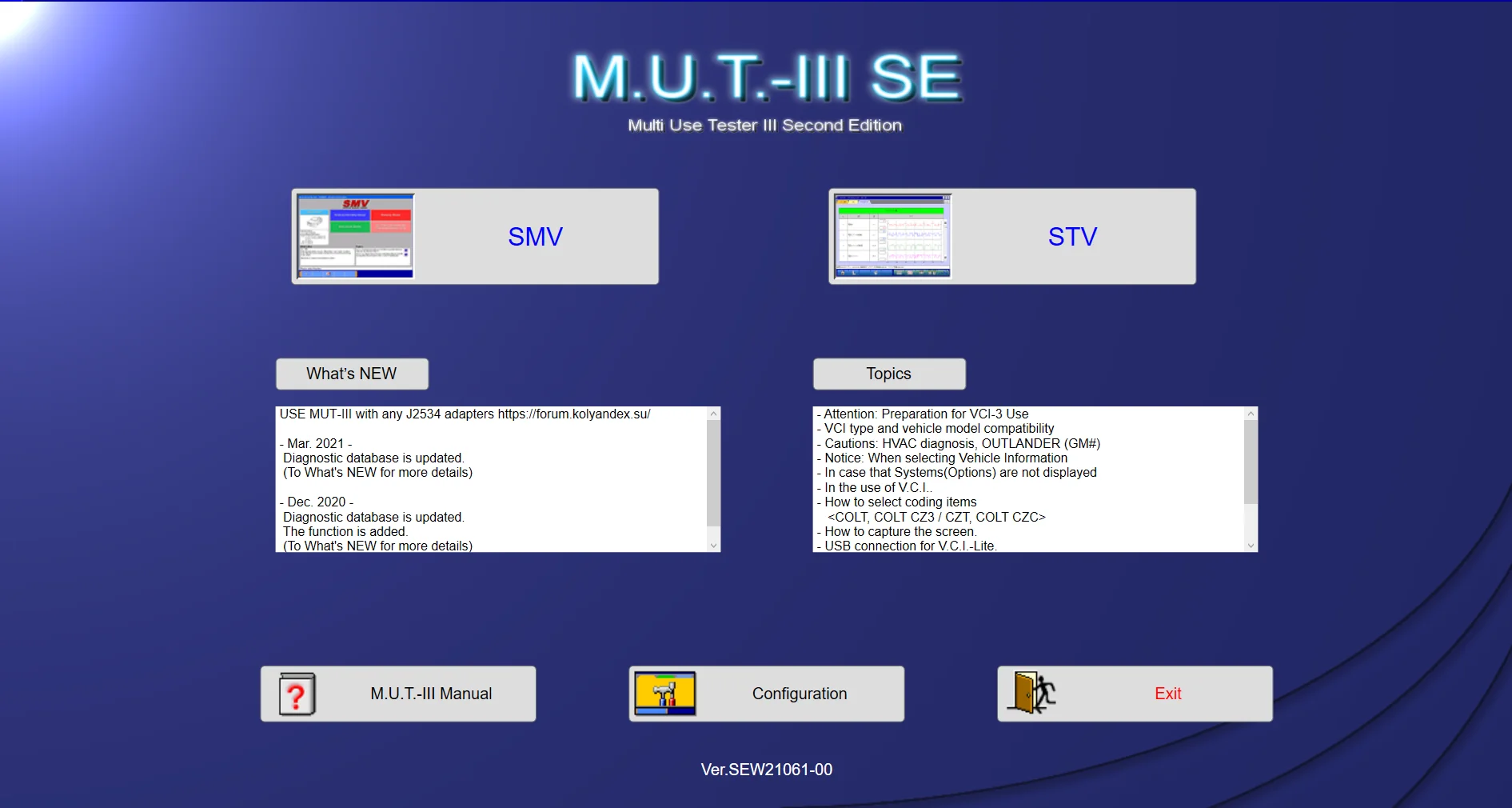 

MUT-III диагностическое программное обеспечение 03,2022 Asia & Europe для Mitsubishi SEW22031-00