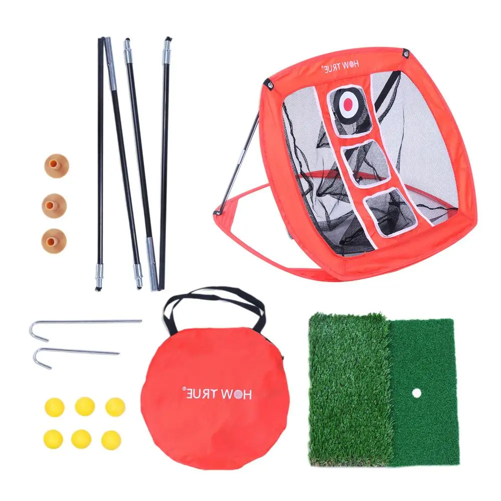 

Portable Golf Chipping Net Backyard Outdoor Target Practice Pop Up Hitting Nets For Indoor Accuracy Swing Children Sports Game