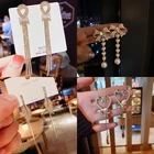 Висячие серьги XIYANIKE для женщин, многостильные длинные висячие серьги из сплава в форме сердца с жемчугом, новинка 2021, модные ювелирные украшения для вечерние